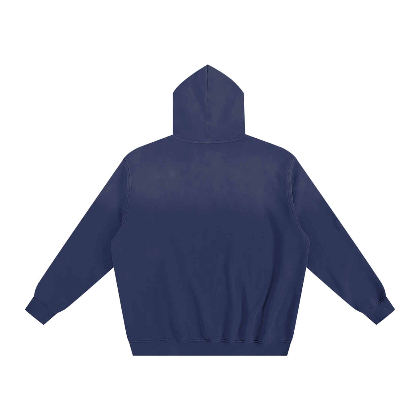 Logo White Sunfade Fleeced Hoodie