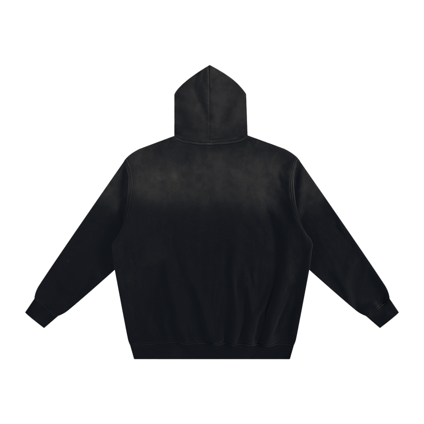 Logo White Sunfade Fleeced Hoodie