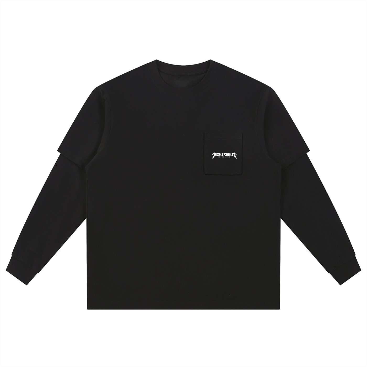 Layered Long Sleeve Oversized Tee
