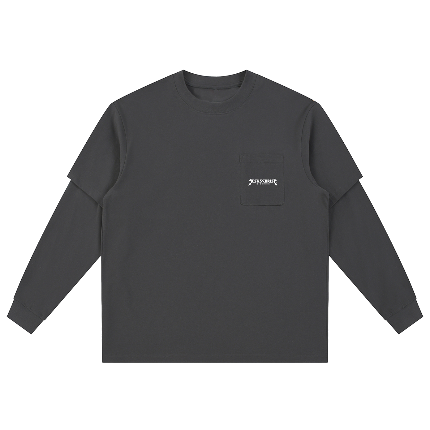 Layered Long Sleeve Oversized Tee