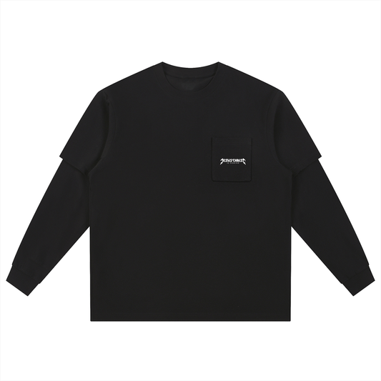 Layered Long Sleeve Oversized Tee