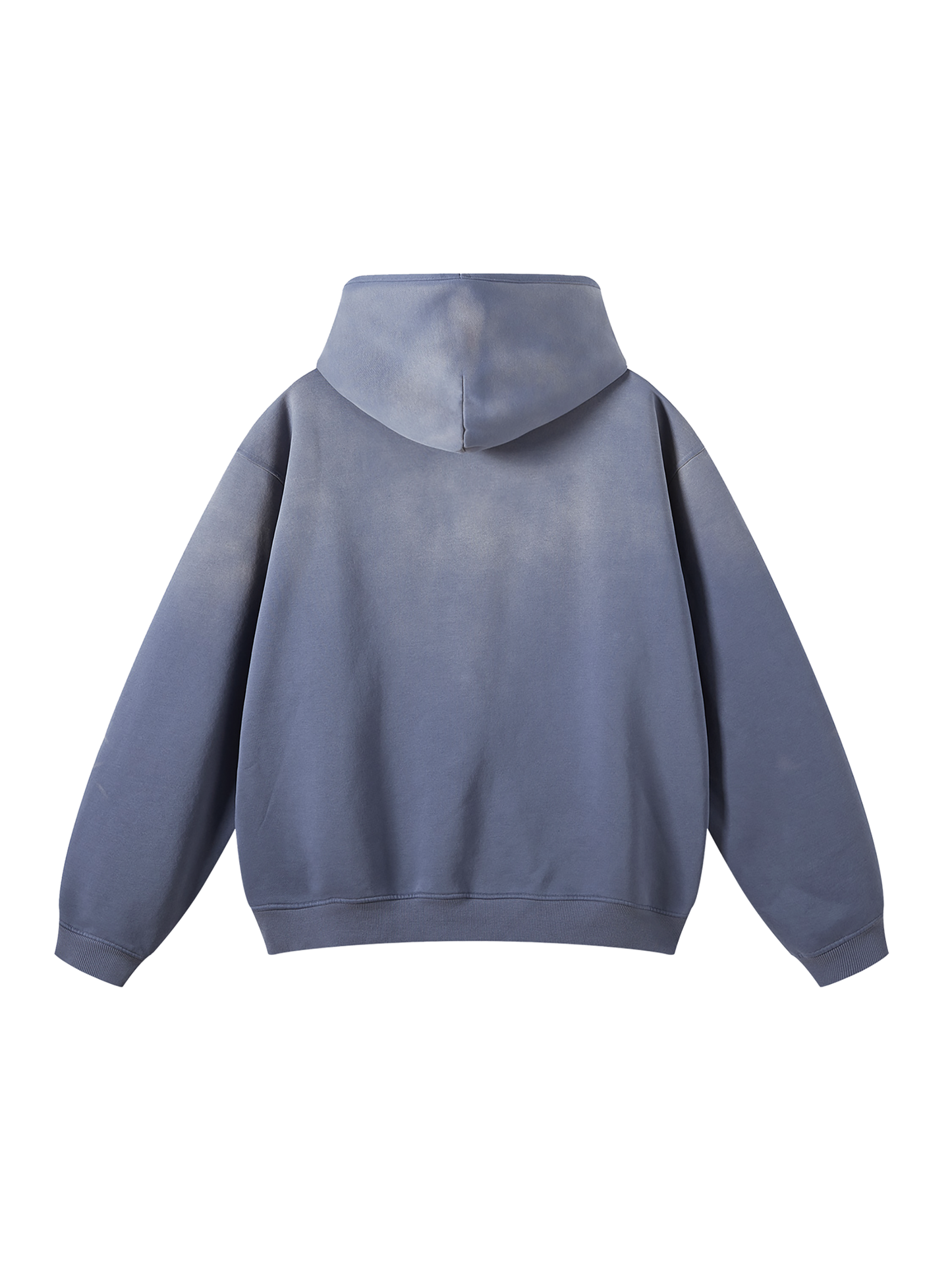 Logo White Sunfade Fleeced Hoodie